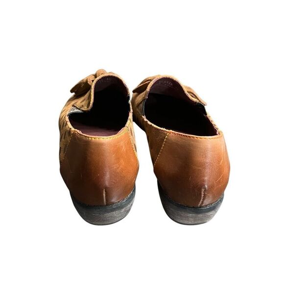 L'Artiste Spring Step Klasik Tassel Brown Suede Polka Dot Loafer Size 40 - Picture 7 of 7